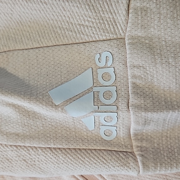 Adidas hoddie size large color soft pink full zip - Picture 3 of 7